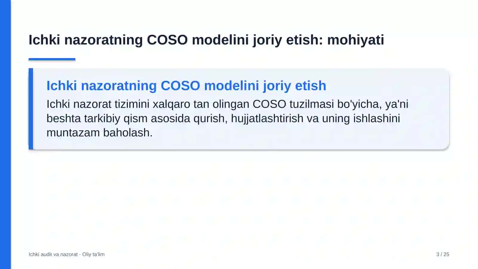 mashinasozlik korxonalarida ichki nazoratning coso modelini joriy etish 4791 3