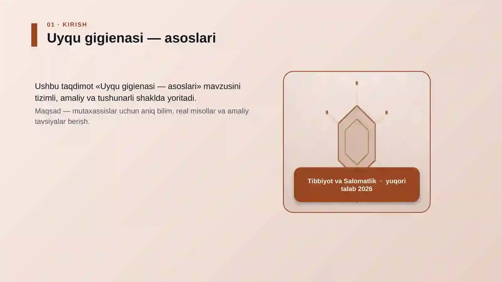 Uyqu gigienasi — asoslari 3