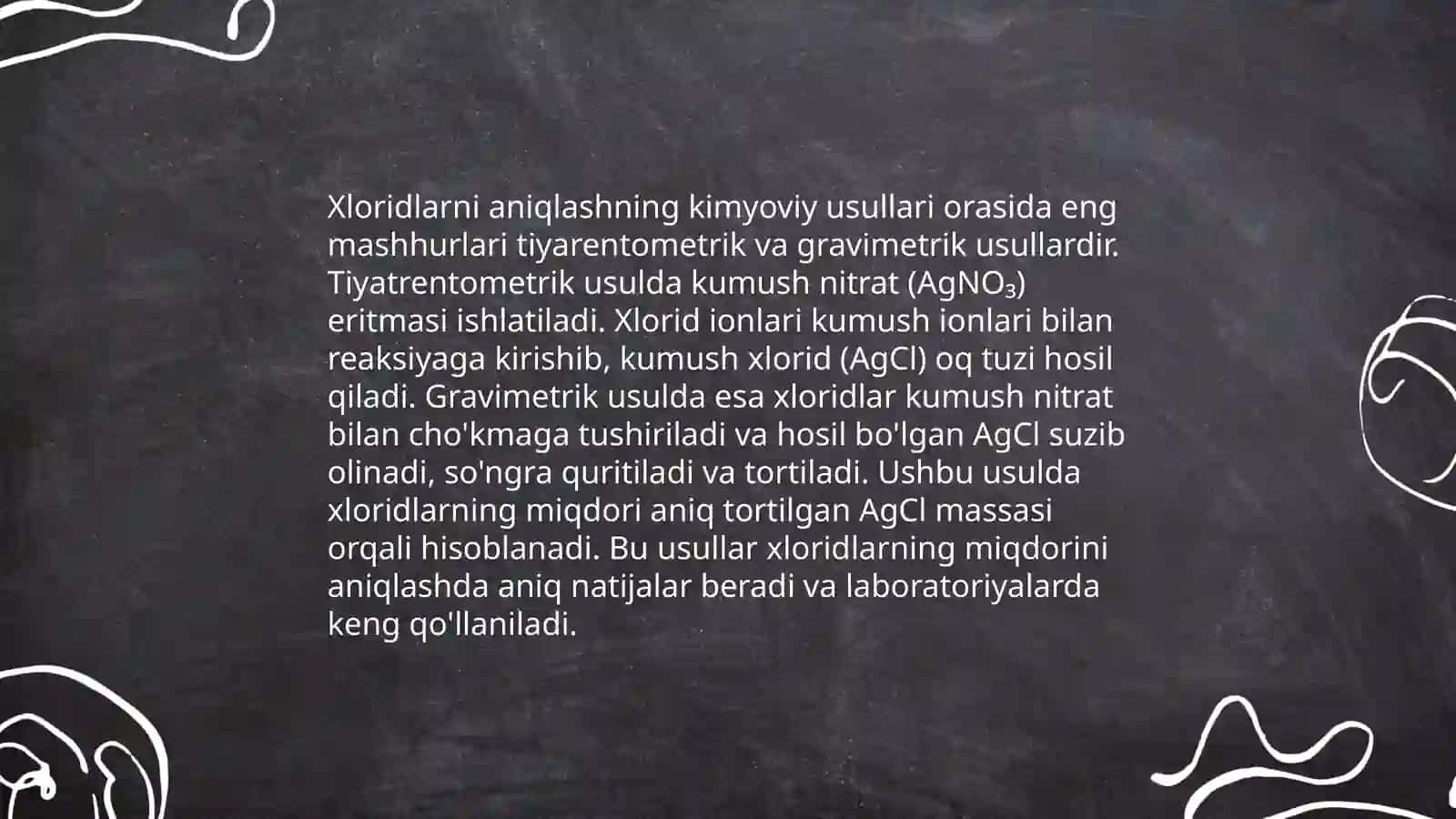 Xloridlarni aniqlash 3
