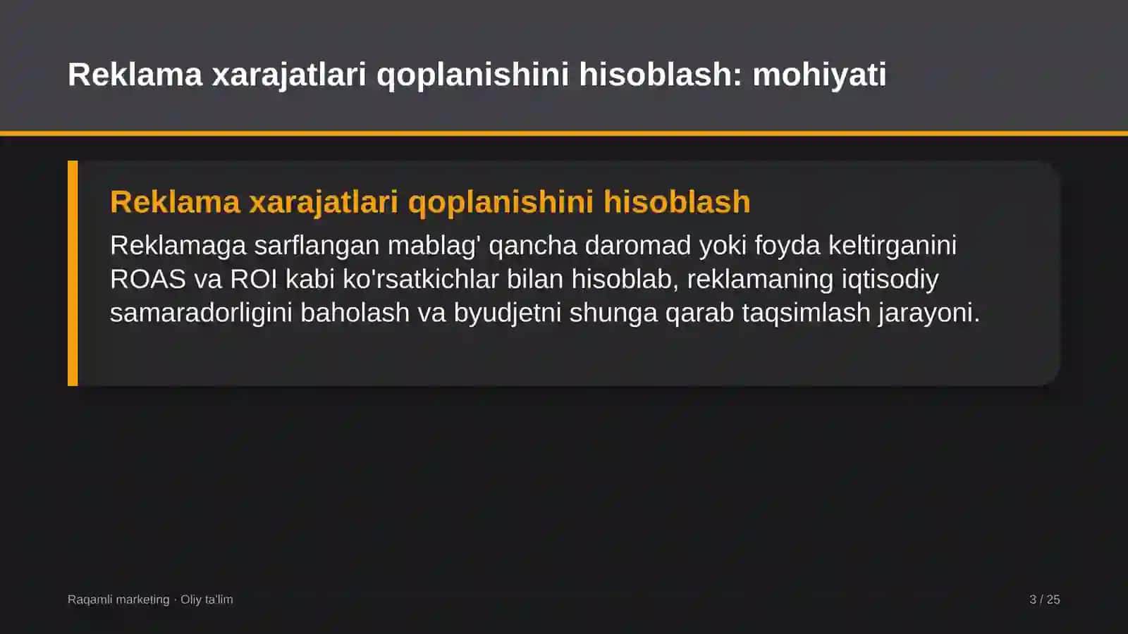 suvenir ishlab chiqarishda reklama xarajatlarining qoplanishini hisoblash 4735 3