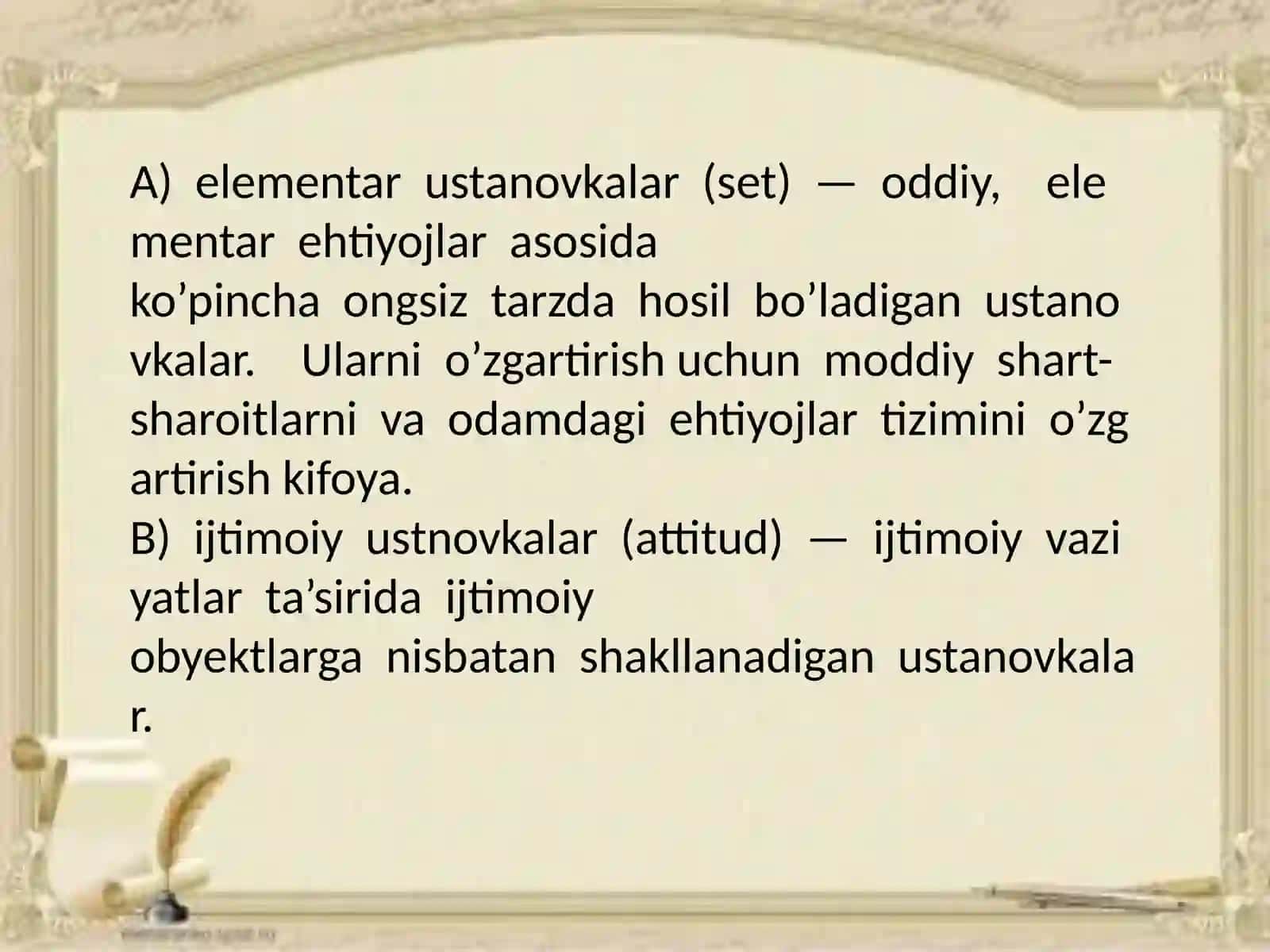 Shaxsning ijtimoiy ustanoq kalari 3