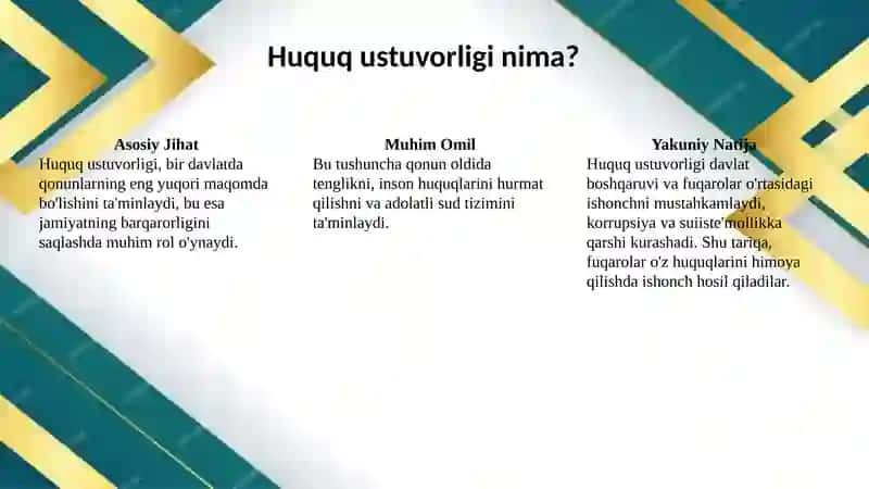 Huquq Ustuvorligi tushunchasi va mohiyati 3