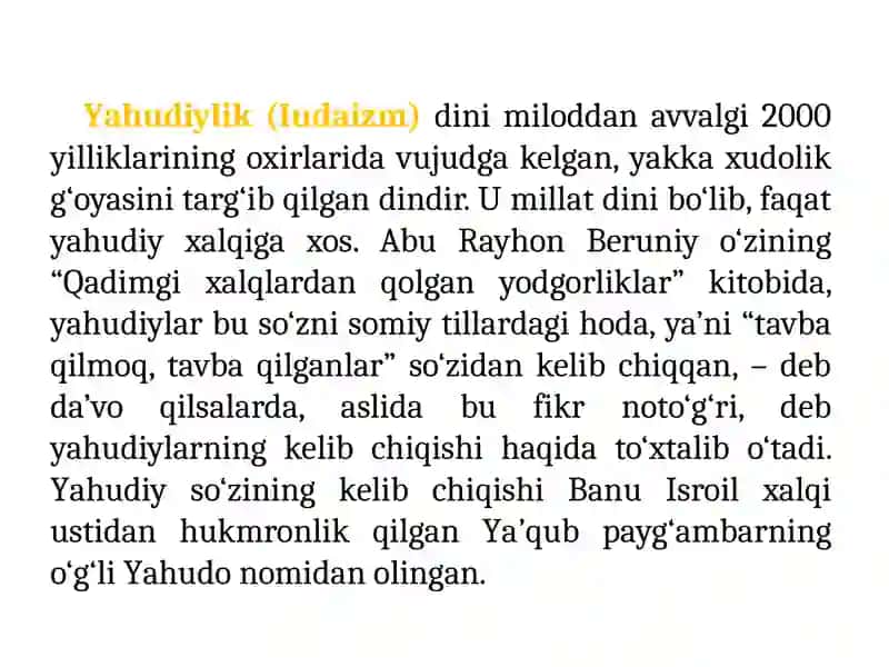 MILLIY DINLAR 3
