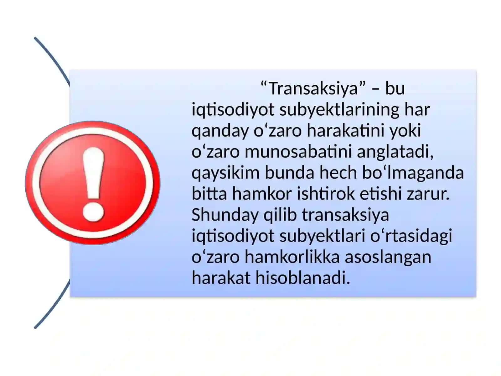 Transaktsiyalar va transaktsion xarajatlarni tahlilqilishga nisbatan yondashuvlar 3