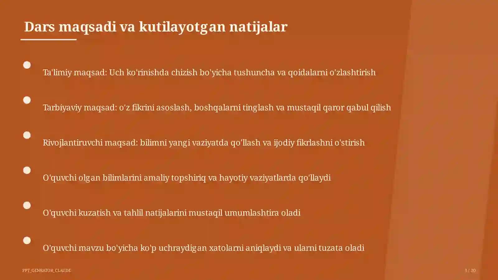 Uch ko'rinishda chizish (8-sinf) 3