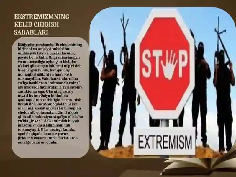 EKSTREMIZM MAZMUN MOHIYATI VA KELIB CHIQISHI 3