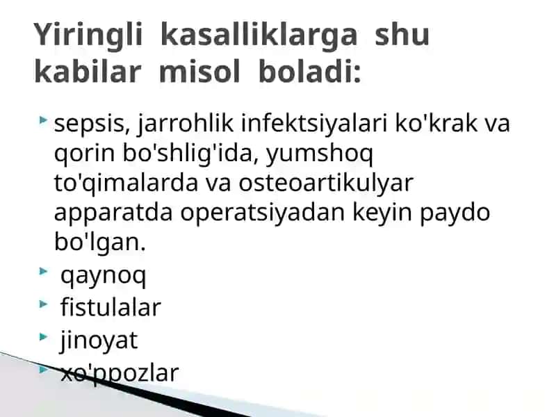Yiringli jarrohlik 3