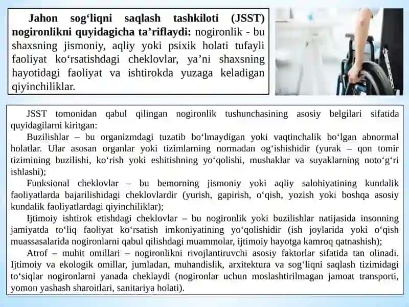 Jismoniy va aqliy nogironlik va ularni tiklash 3