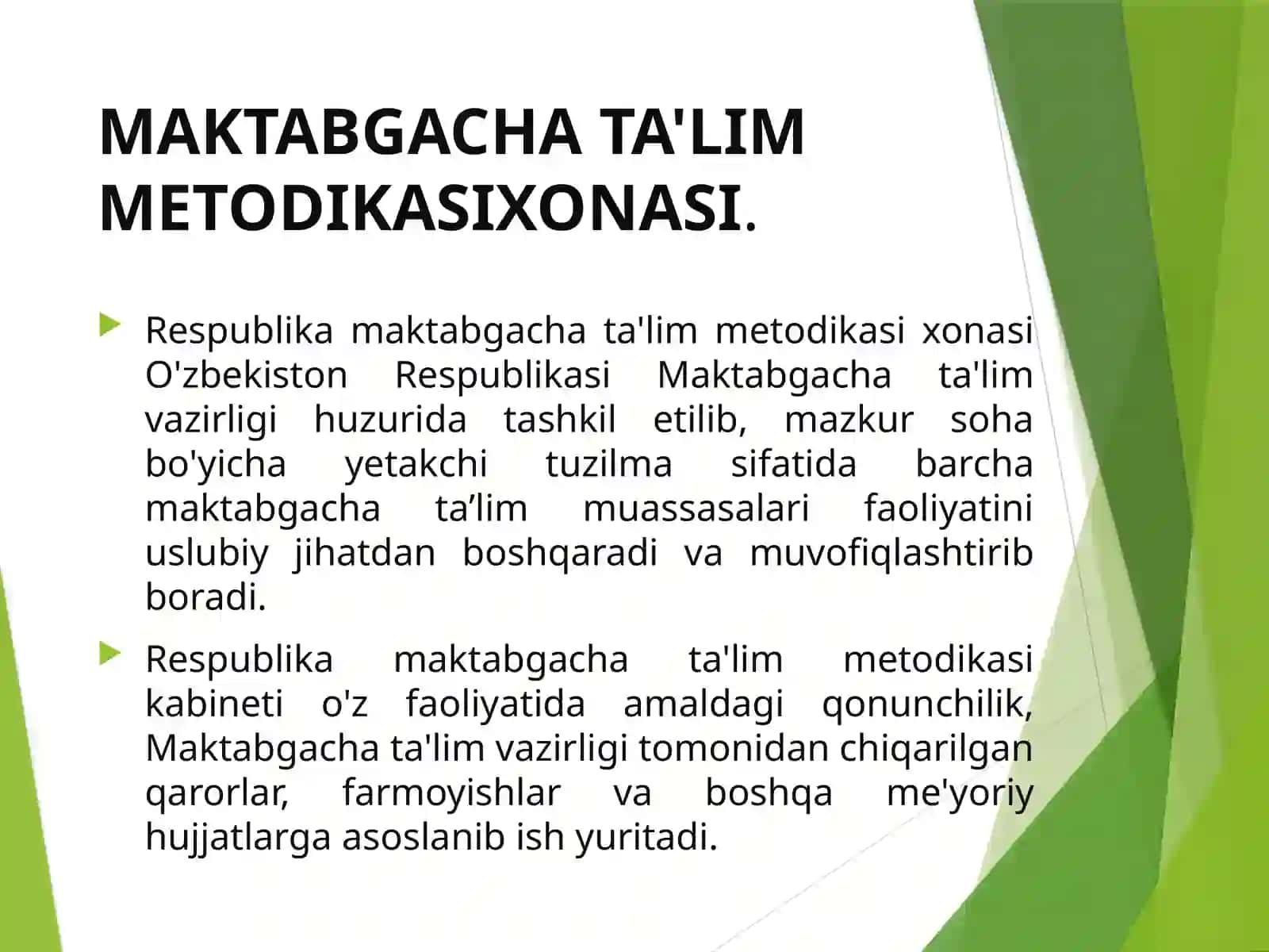 MAKTABGAChATAЪLIMNING MAZMUN-MOhIYaTIVA TAЪLIM TIZIMIDA TUTGAN 3
