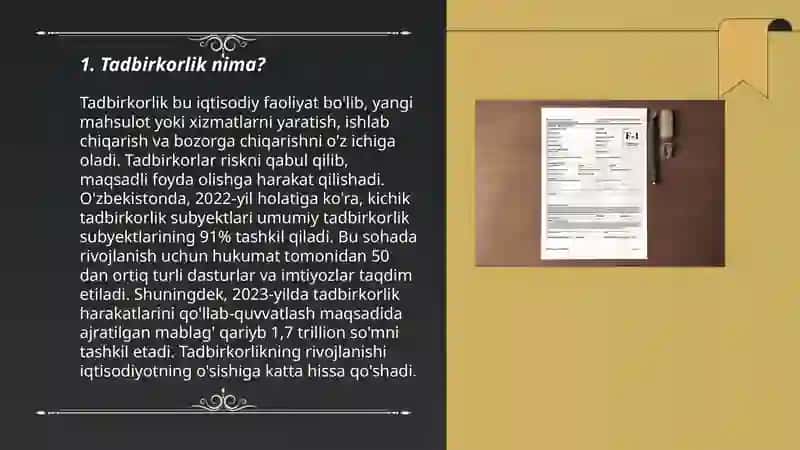 Narxninig mohiyati va shakillanishi xususiyatlari tadbirkorlik faoliyati va unning shakillari tadbirkorlik kapitali va unning aylanishi 3
