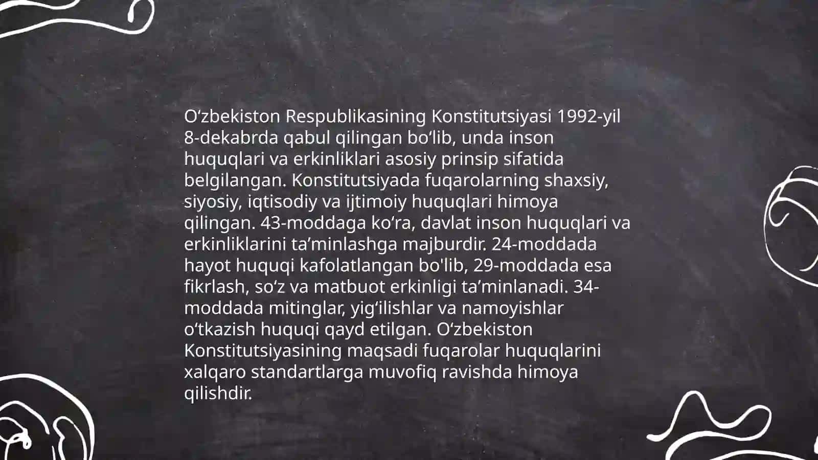 Oʻzbekistonda inson huquqlari va erkinliklari kafolatining yaratilishi 3