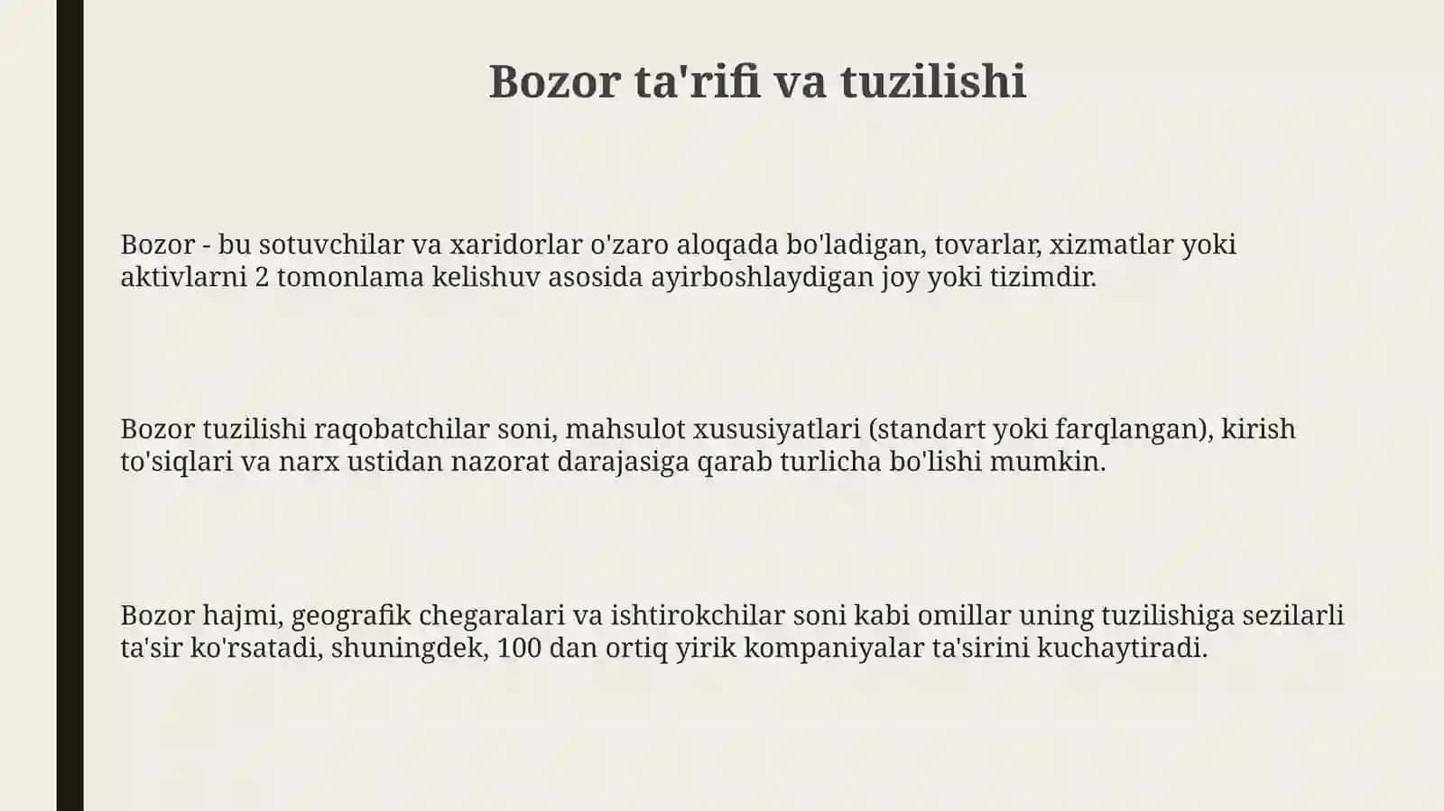 Bozorvabozorturlari 3