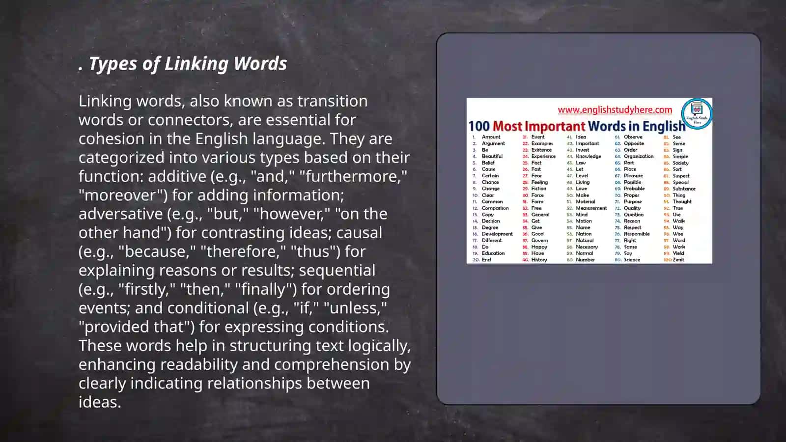 Linking words & Invitation cards 3