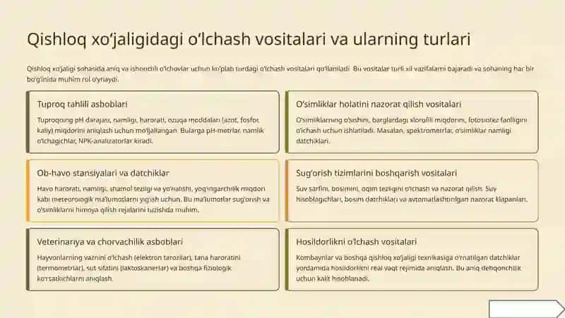 Qishloq xoʻjaligida metrologik taʼminotning ahamiyati 3