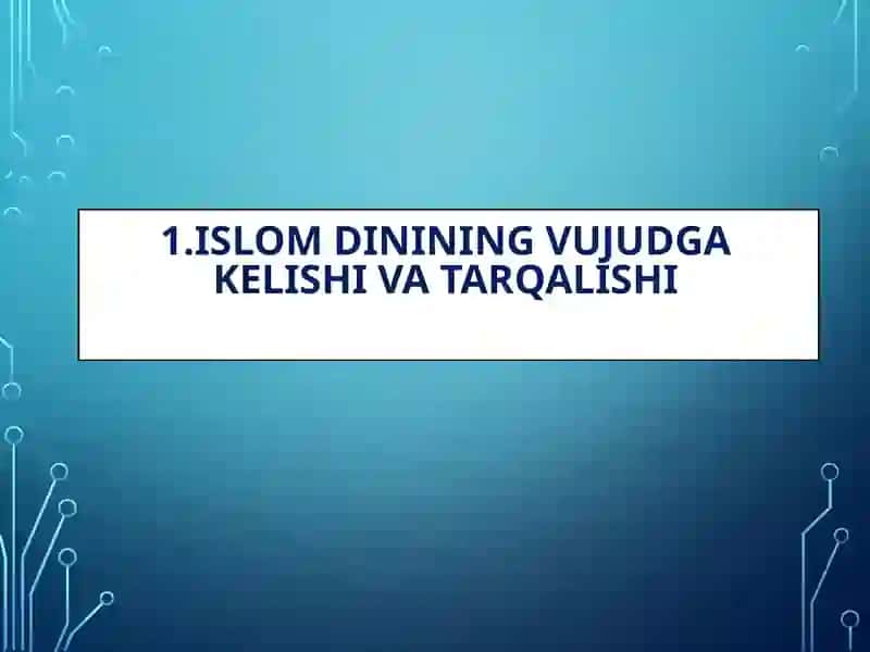 Islomdini 3