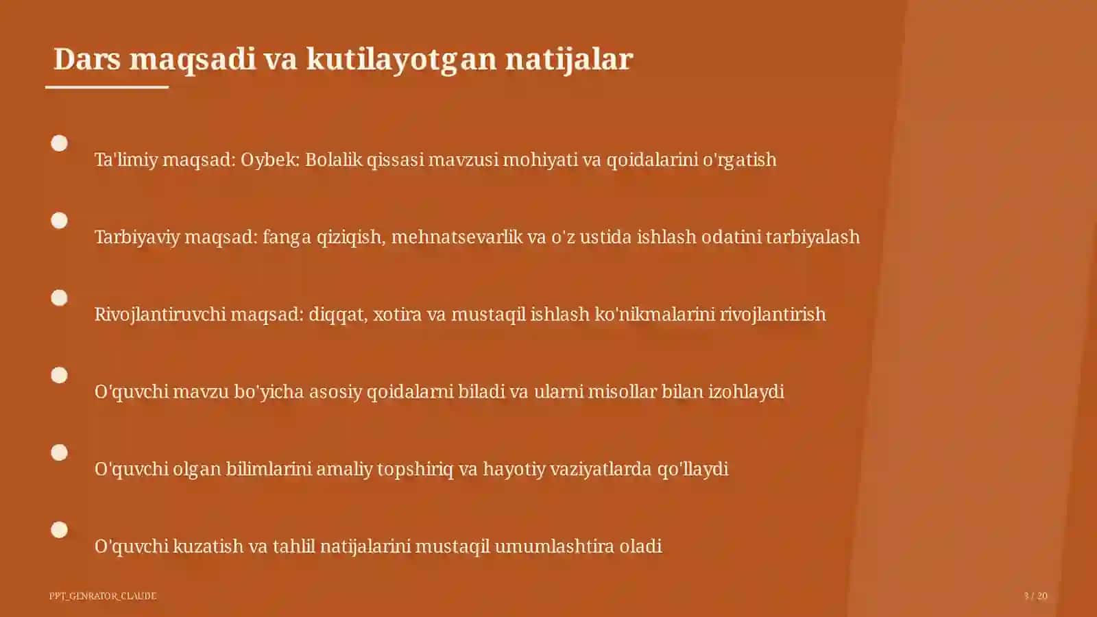 Oybek: Bolalik qissasi (6-sinf) 3