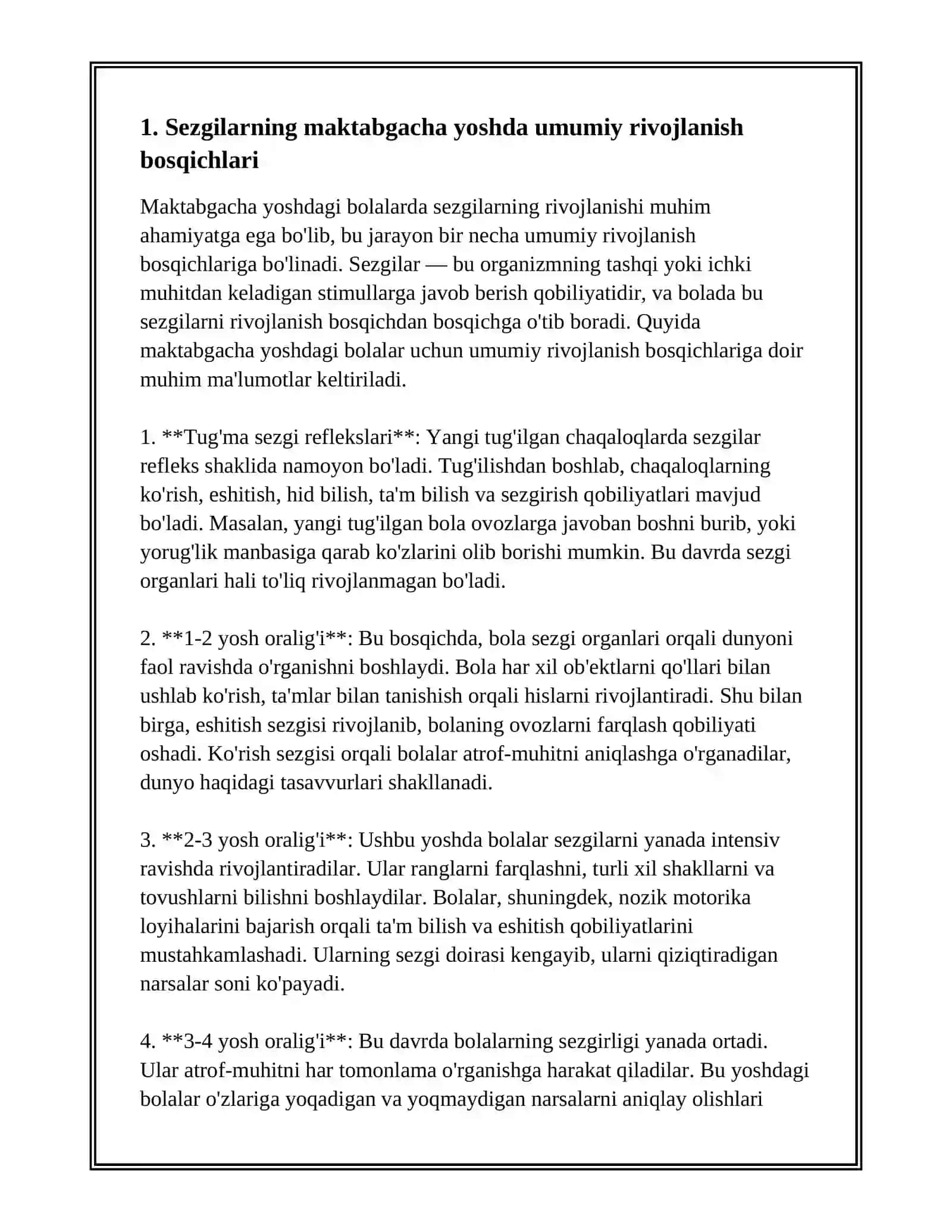 MAKTABGACHA YOSHDAGI BOLALARDA SEZGILARNING RIVOJLANISHI 3