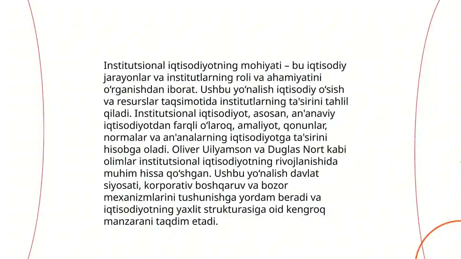 Institutsional iqtisodiyot vazifalari 3