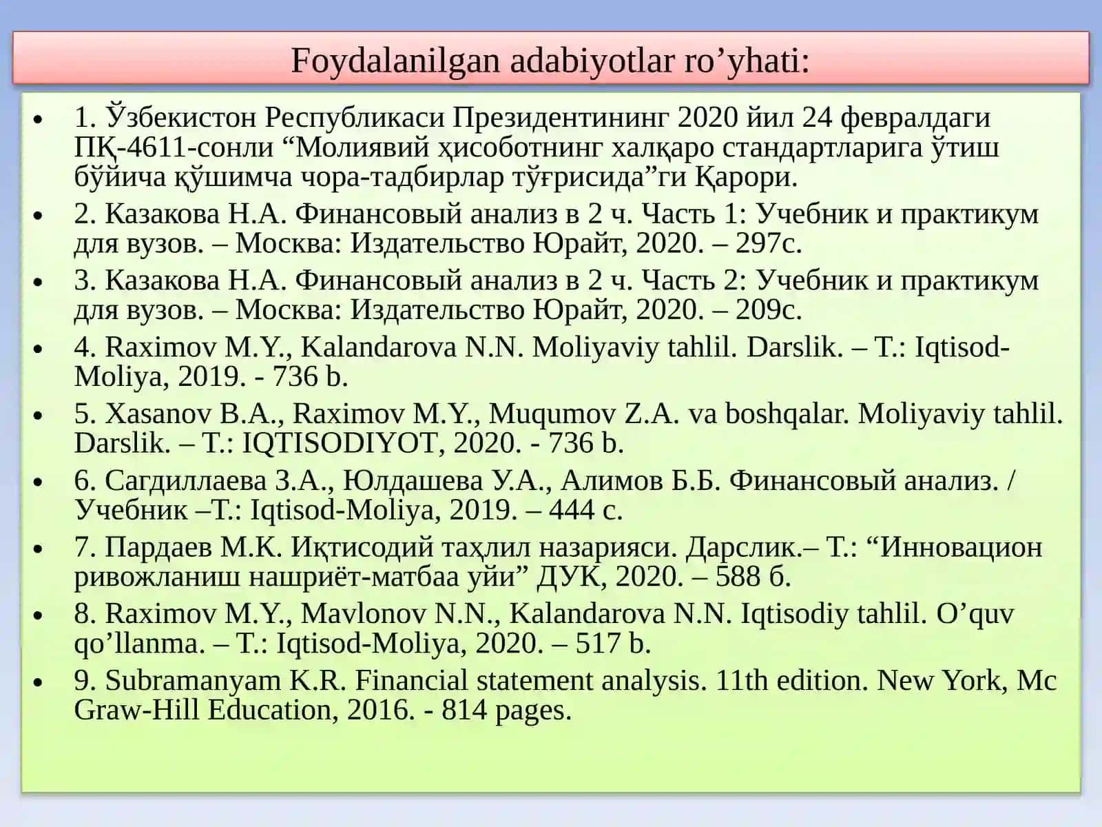Ishlabchiqarish va Davr Xarajatlari Tahlili 3