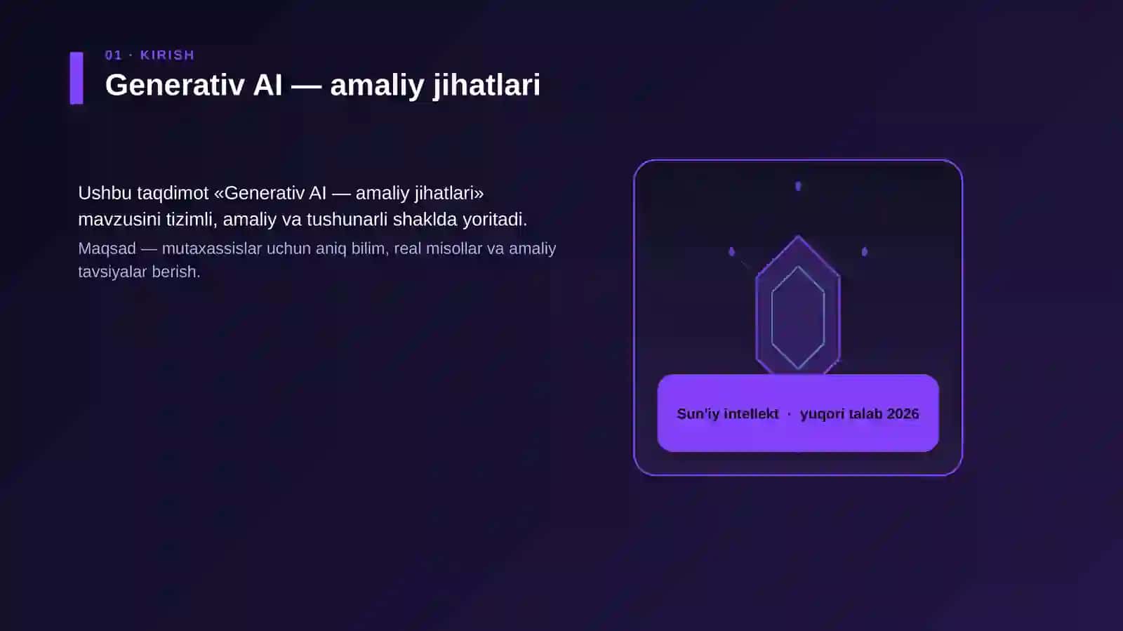Generativ AI — amaliy jihatlari 3