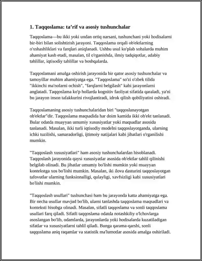 TAQQOSLAMA VA UNING TATBIQLARI 3