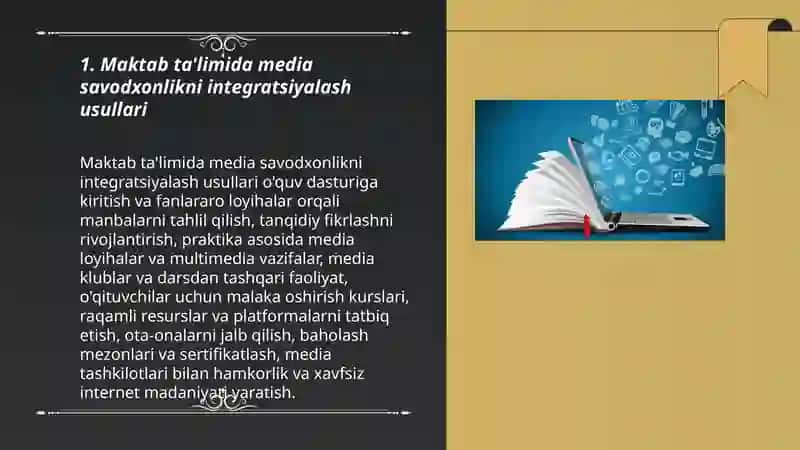 Media savodxonlikni rivojlantirishda ta'lim va jamiyat õrni 3