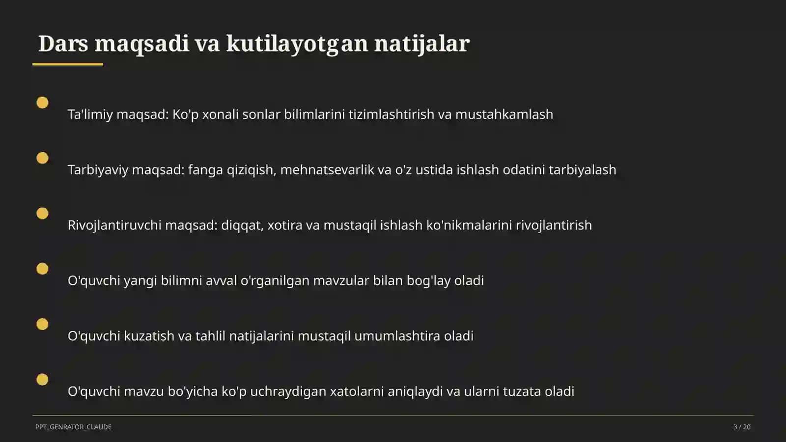 Ko'p xonali sonlar (4-sinf) 3