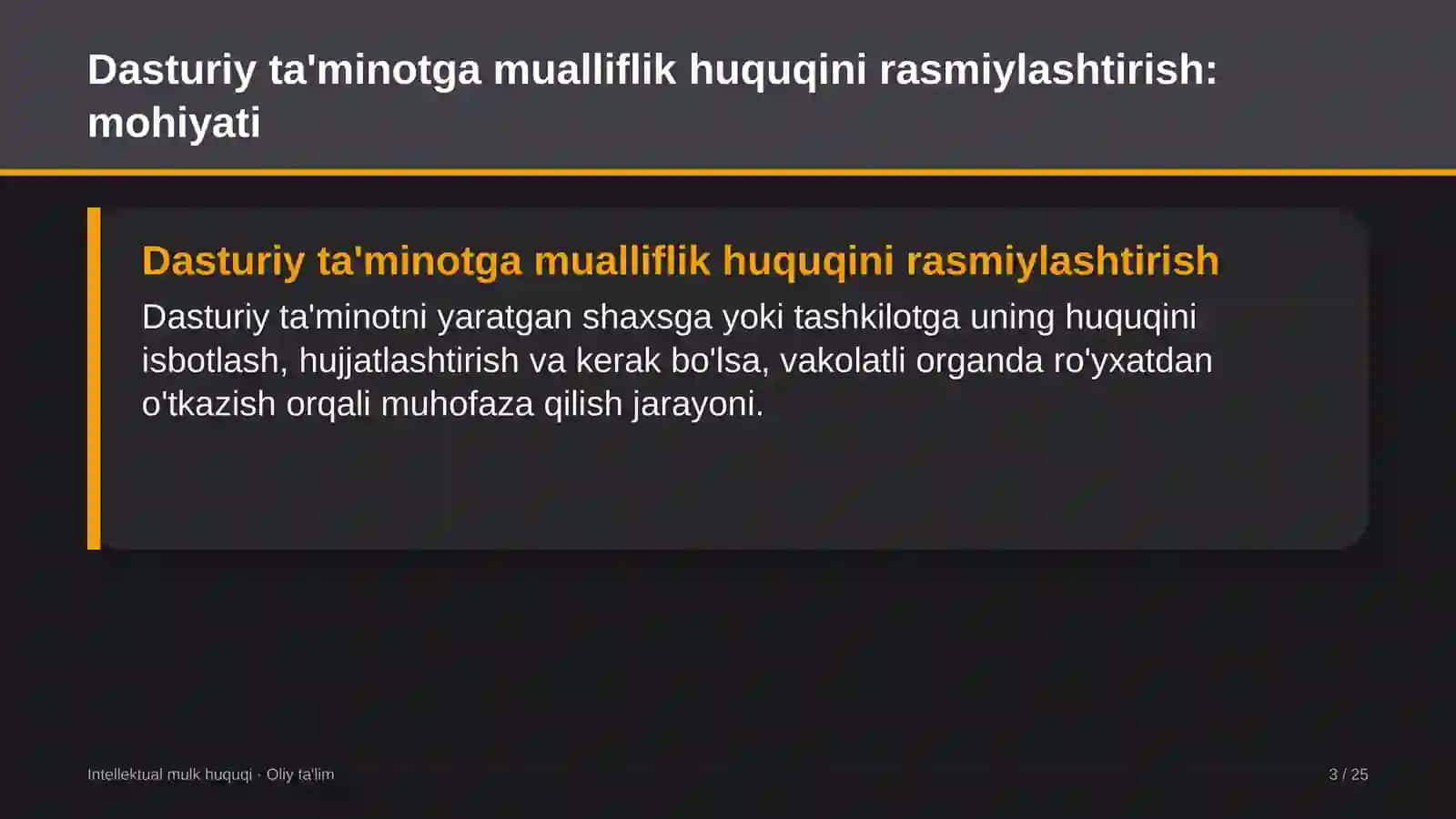 Kollejlarda dasturiy ta'minotga mualliflik huquqini rasmiylashtirish 3