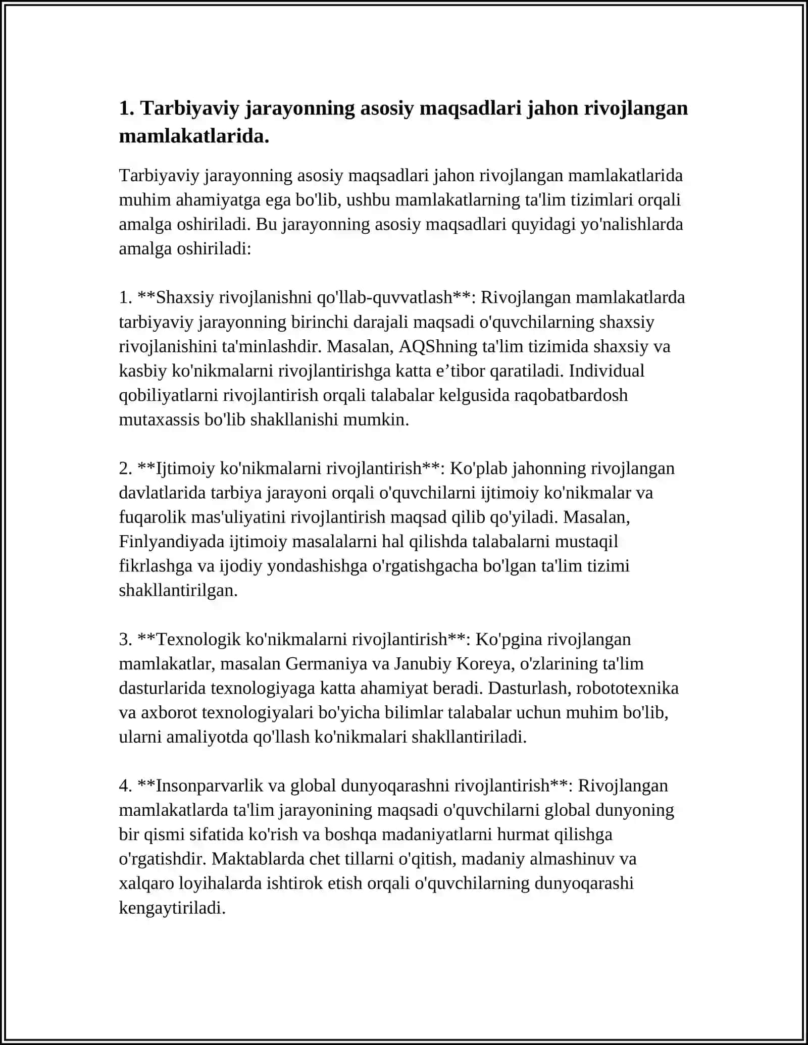 JAHONING RIVOJLANGAN MAMLAKATLARIDA TARBIYAVIY JARAYONING ETNIK XUSUSIYATI 3
