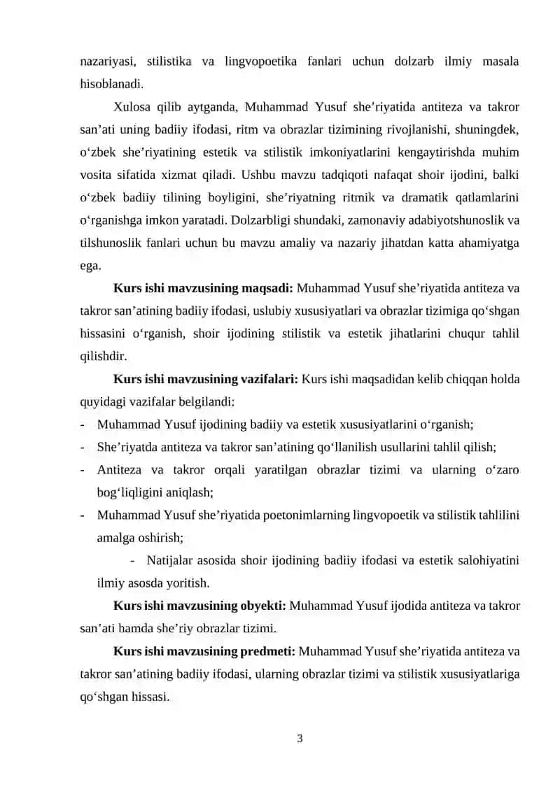 Muhammad Yusuf she'rlarida antiteza va takror 3