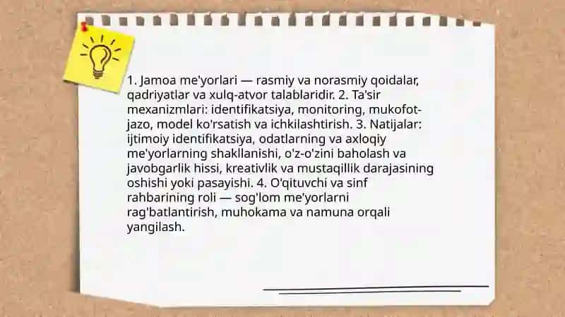 Jamoaning shaxs tarbiyasiga ta'siri 3
