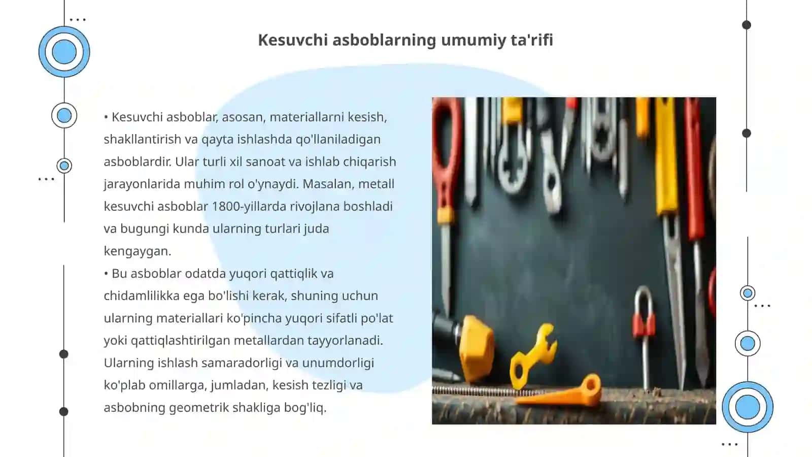 Kesuvchi asboblarning turlari 3
