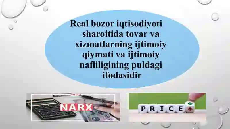 Narxning mohiyati va shakllanish xususiyati 3