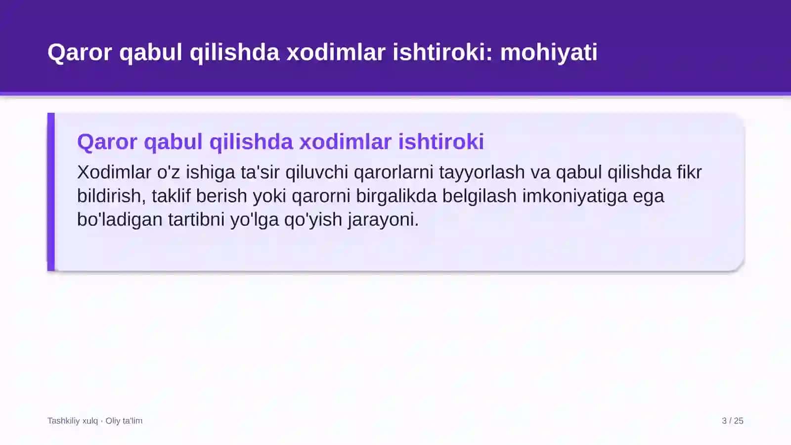 reklama agentliklarida qaror qabul qilishda xodimlar ishtirokini kengaytirish 6705 3