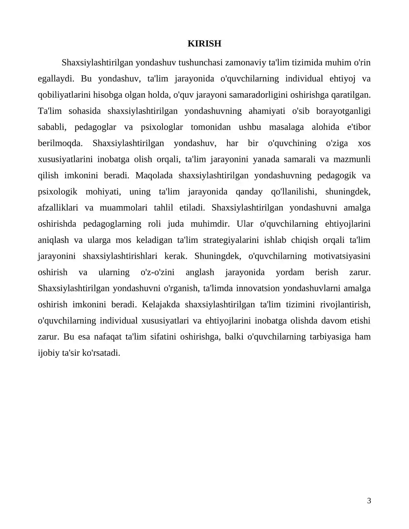 Shaxsiylashtirilgan yondashuvning pedagogik va psixologik tahlili 3