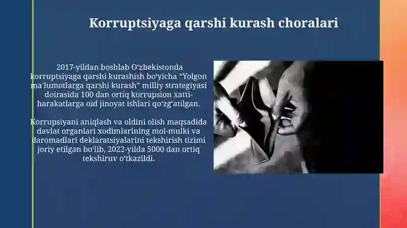 Korruptsiyaga qarshi kurash choralari 3