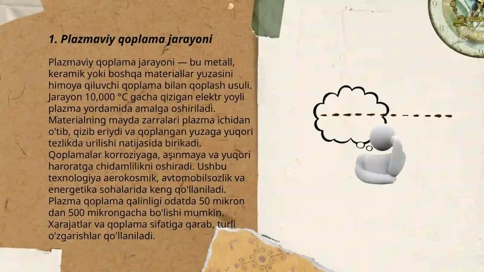 Metallarni plazma bilan tiklanishi 3