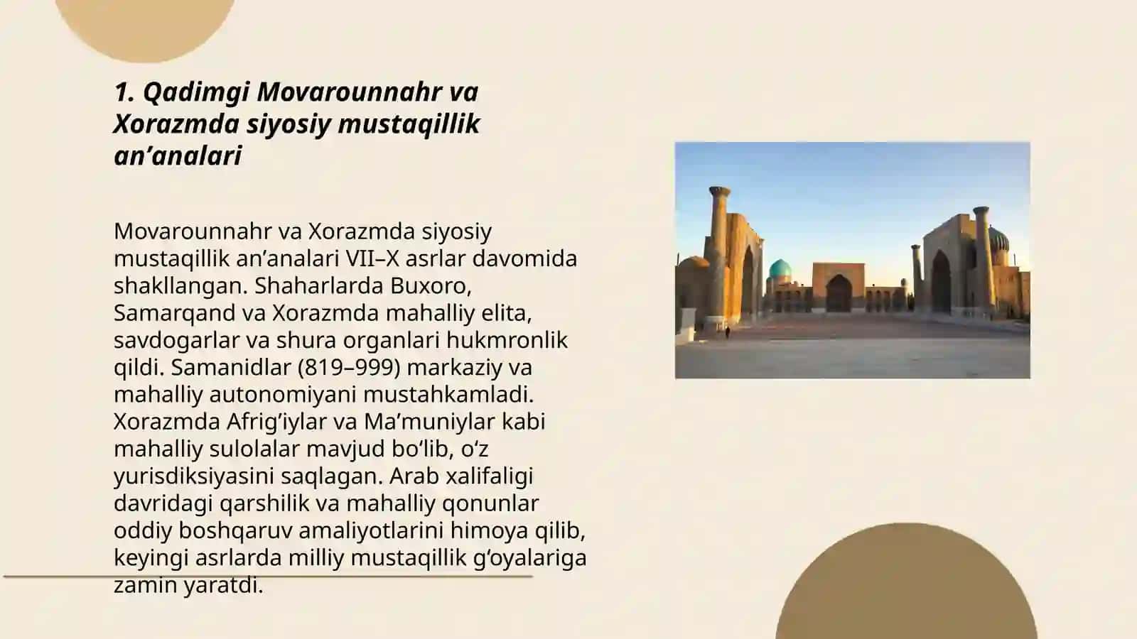 Qadimgi Movarounnahr va Xorazmda siyosiy mustaqillik anʼanalari 3
