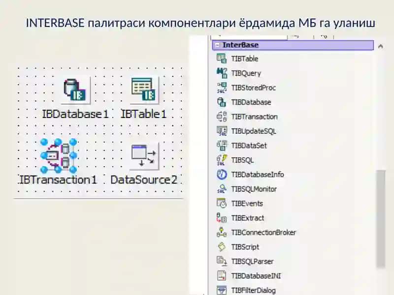 Delphi INTERBASE Componentları 3