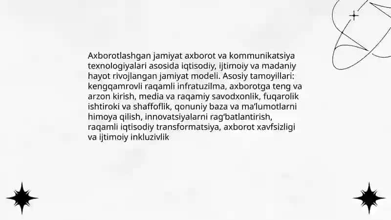 Axborotlashgan jamiyat va uning istiqbollari 3