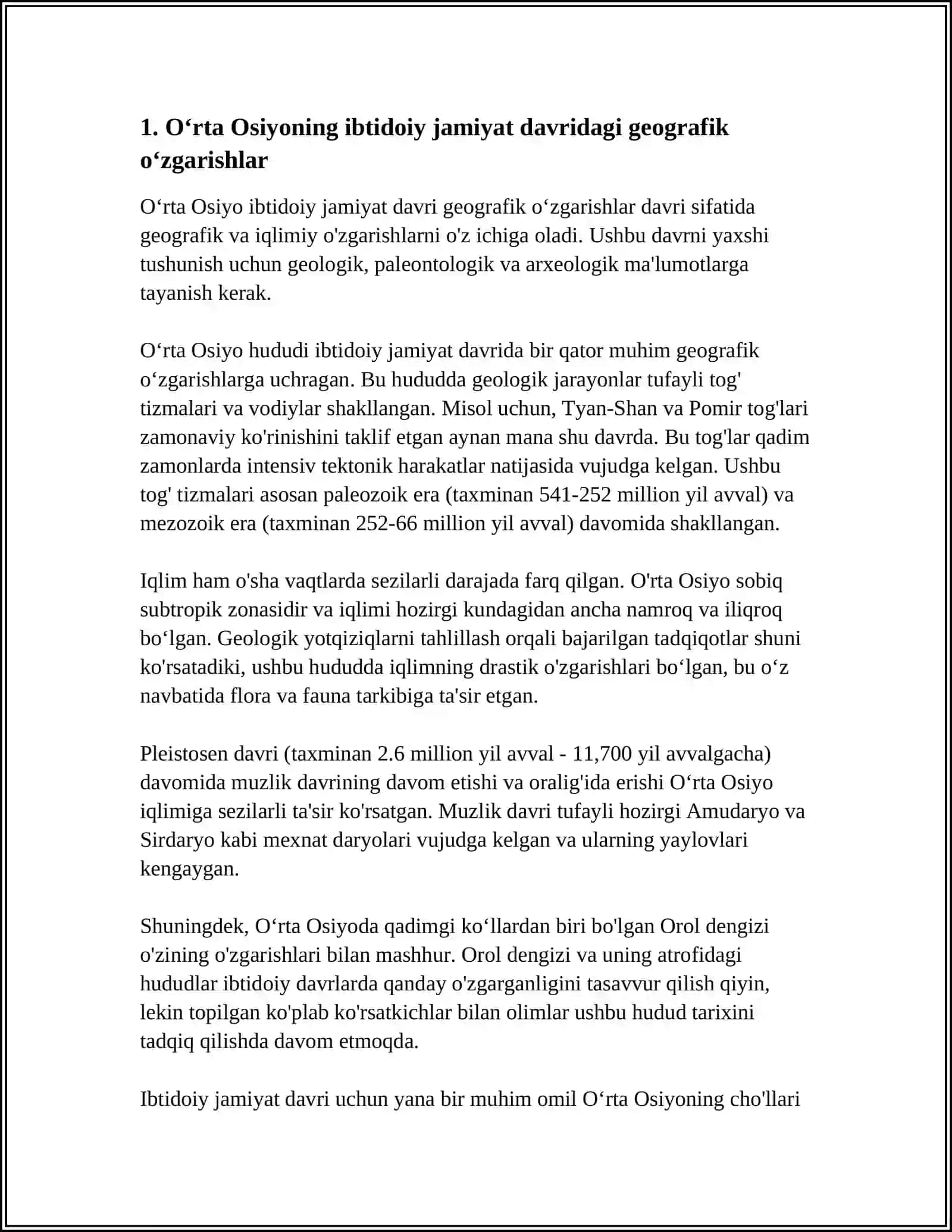 ÒRTA OSIYONING IBTIDOIY JAMIA VA ANTIK DAVIRDAGI TARIXIY GEOGRAFIYASI 3