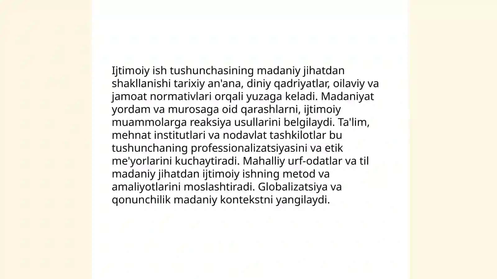 Ijtimoiy ish jamiyatning madaniy hodisasi sifatida 3