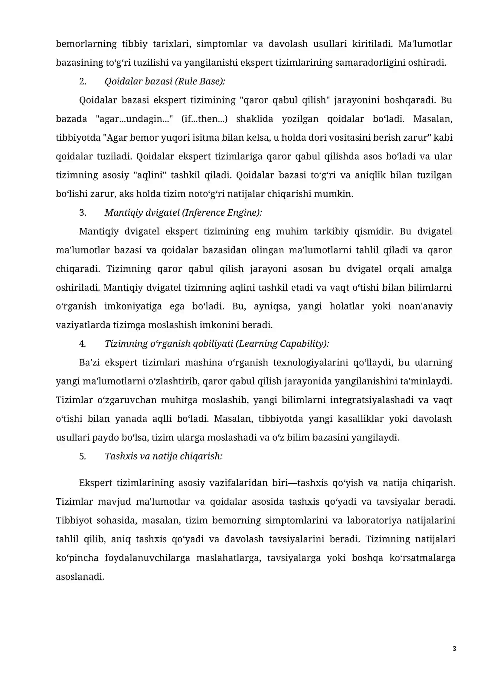 Ekspert Tizimlar 3