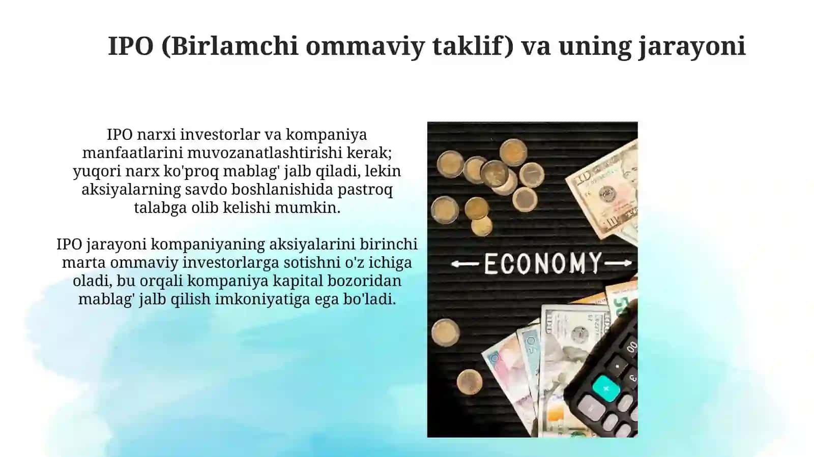 Kapital qo’yilmalar va kapital bozori 3