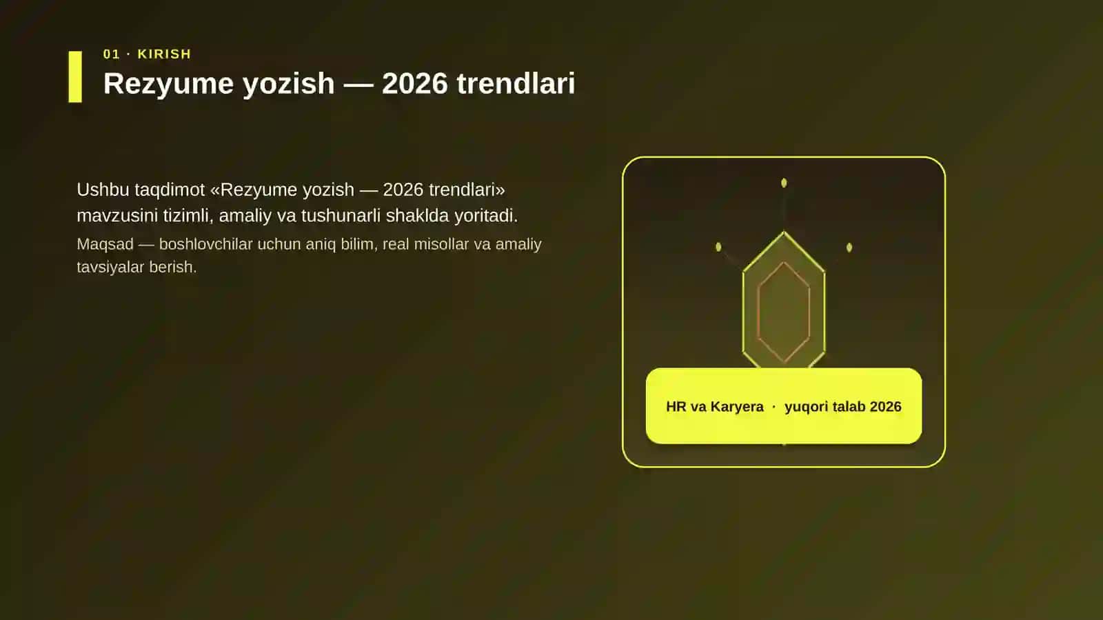 Rezyume yozish — 2026 trendlari 3
