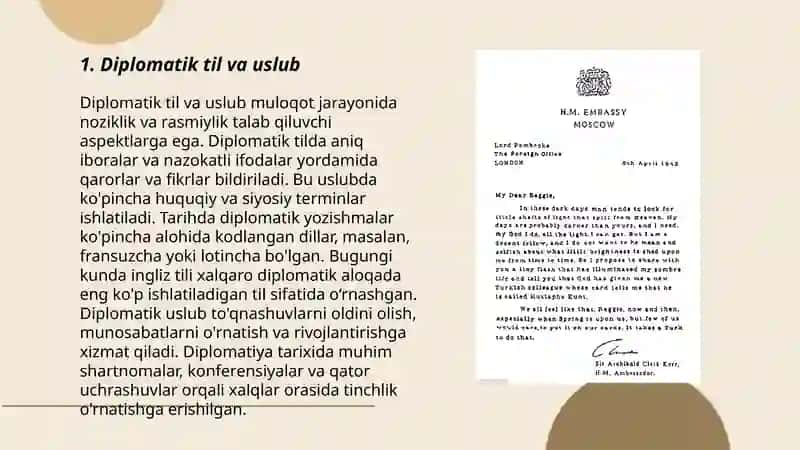 Diplomatik yozishmalar 3