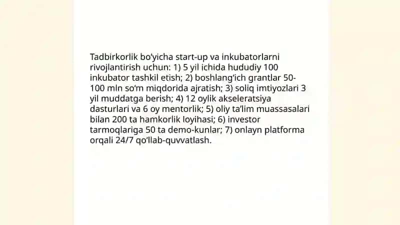 Tadbirkorlik faoliyati 3