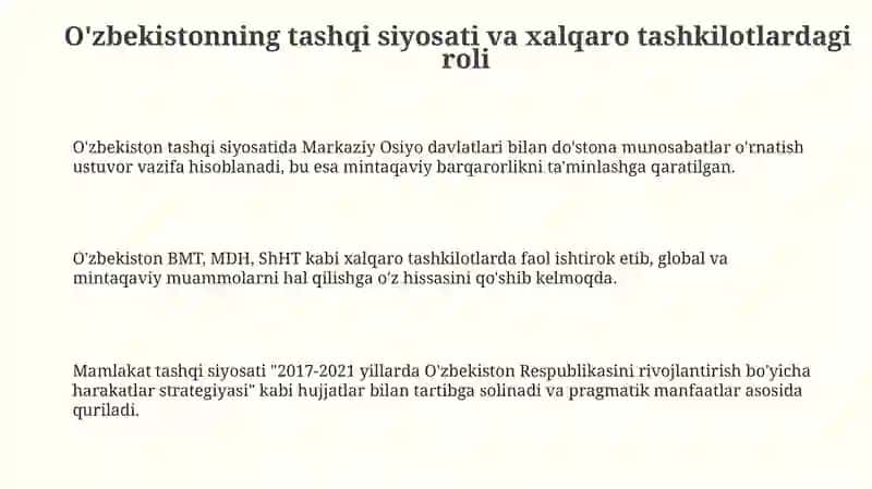 O'zbekiston va jahon hamjamiyati 3