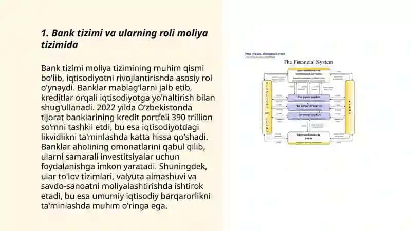 Bank tizimi va ularning roli moliya tizimida 3