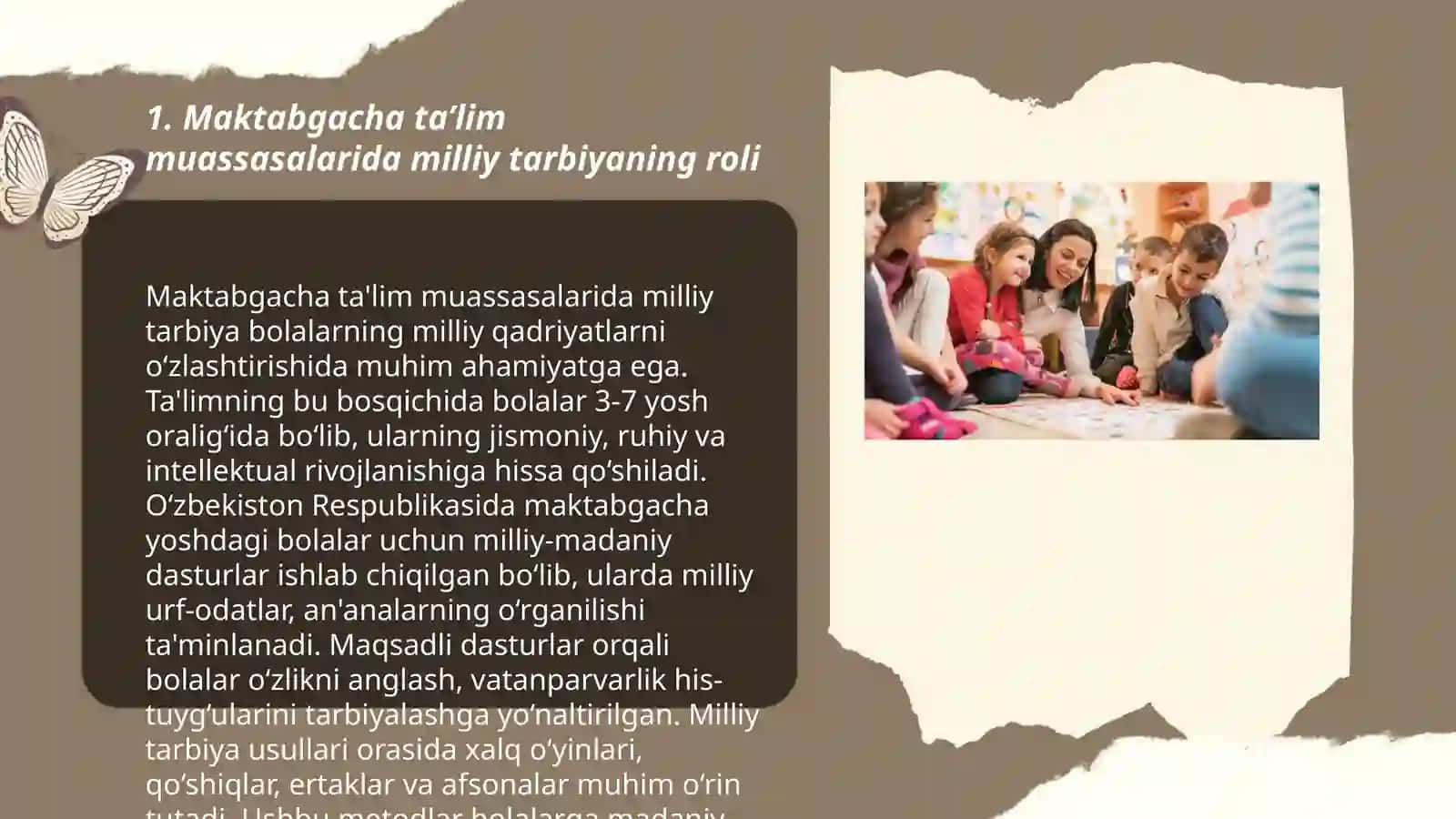 Maktabgacha yoshdagi bolalarda Milliy tarbiyaning zamonaviy ta'lim tizimi 3